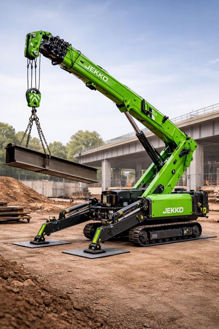 Home Groene Jekko minikraan specialist in compacte hijstechniek voor bouw en montagewerk