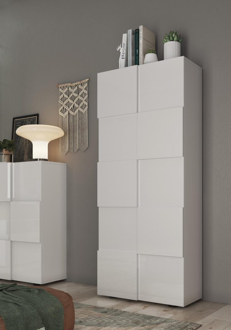 Home Moderne goede en goedkope tv kast in hout met open vakken en lades voor woonkamer inrichting